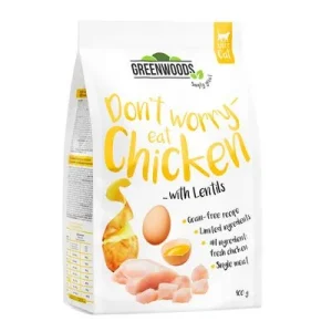 Greenwoods Pollo con lentejas, patatas y huevo pienso para gatos 400 g