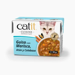 Guiso para Gatos Catit Cuisine con Marisco y Calabaza