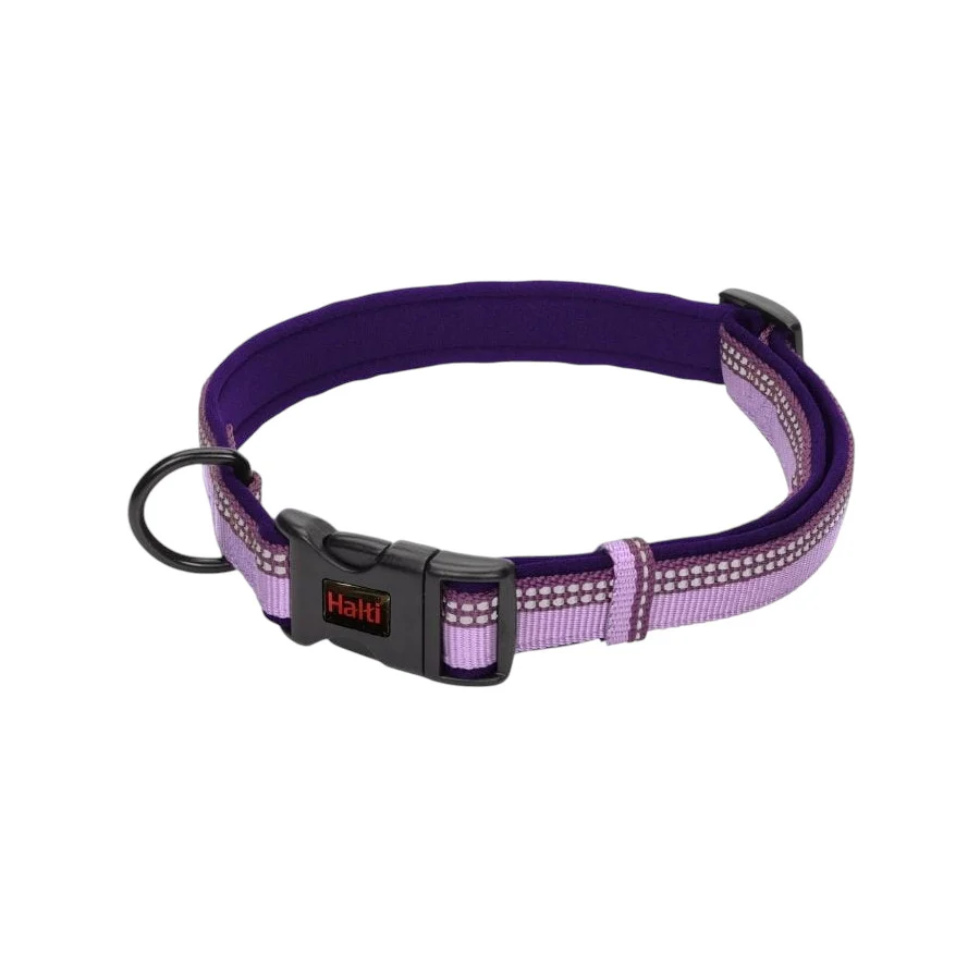 Halti collar acolchado cómodo morado para perros
