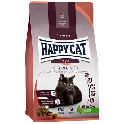 Happy Cat Adult Sterilised con salmón del Atlántico 10 kg