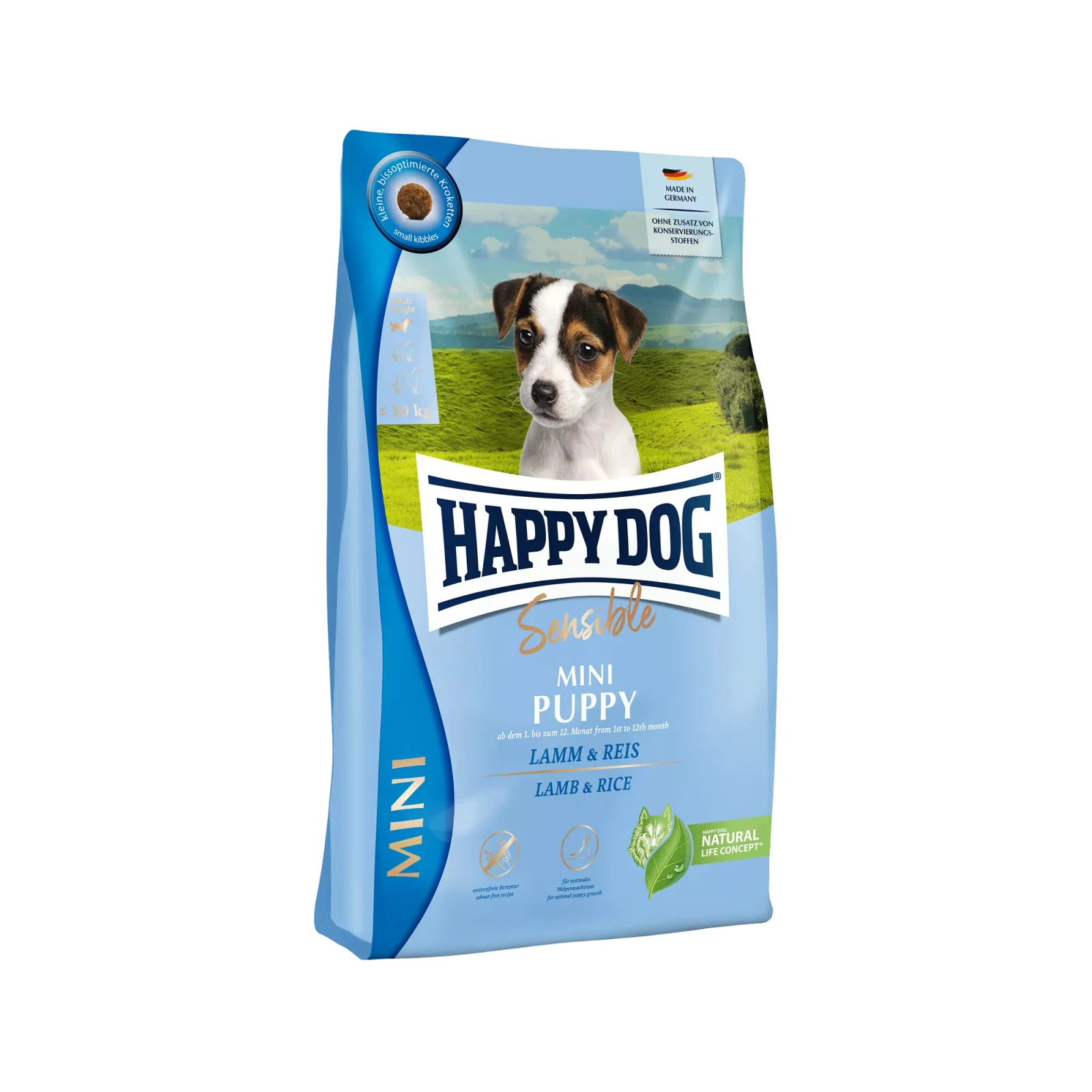 Happy Dog Sensible Mini Cachorro Cordero y Arroz