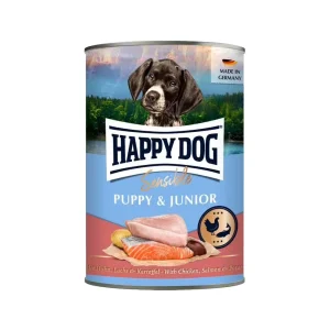 Happy Dog Sensible Puppy & Junior Comida húmeda - Pollo, Salmón y Patata