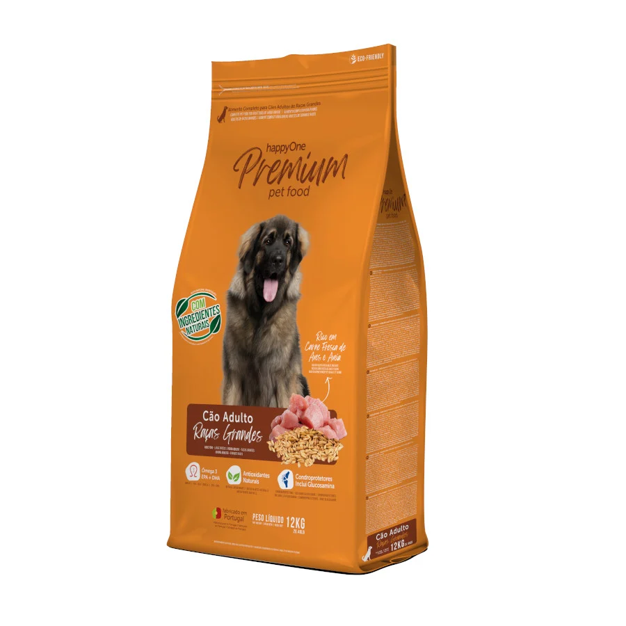 happyOne Premium Adult Grande Carne Fresca de Aves pienso para perros