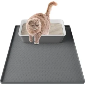 HausPets Alfombrilla silicona antideslizante impermeable arenero gatos XL Artículo 1