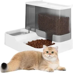 HausPets Comedero automático 2 en 1 para gatos y perros - Libre de BPA Artículo 1