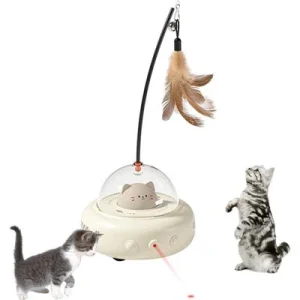 HausPets Juguete para gatos con pluma láser automática para uso interiores Artículo 1