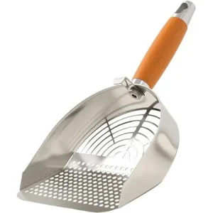 HausPets Pala para arena de gatos de acero inoxidable y madera Artículo 1