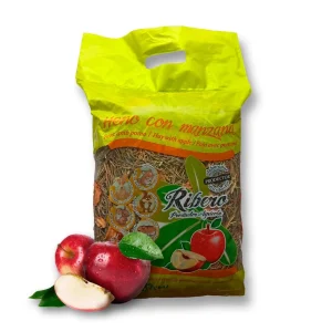 Heno Ribero Manzana – El Snack Natural y Saludable para Tu Pequeño Roedor