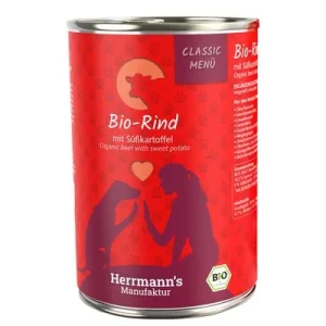 Herrmann's Classic Menú BIO 12 x 400 g Vacuno ecológico con boniato ecológico