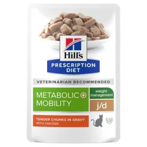 Hill's Prescription Diet j/d Metabolic + Mobility con pollo para gatos 12 x 85 g - Pack ahorro