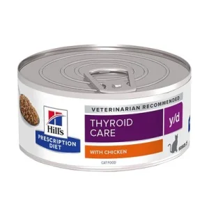 Hill's Prescription Diet y/d Thyroid Care latas para gatos 12 x 156 g