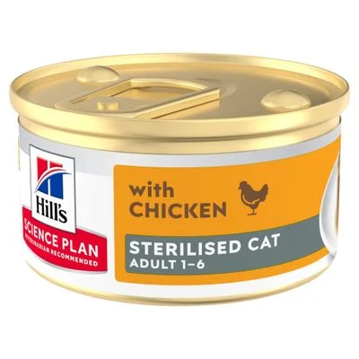 Hill's Science Plan Adult Sterilised Mousse Pollo (12 x 85 g)