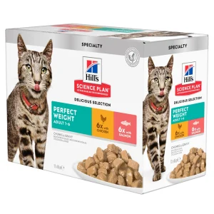 Hill's Science Plan - Feline Adult - Perfect Weight - Sobres de comida