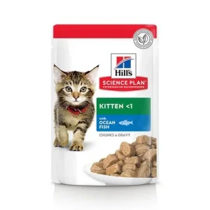 Hill's Science Plan Kitten para gatos 12 x 85 g Pescado del océano