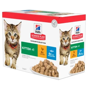 Hill's Science Plan - Gatito - Bolsitas de comida - Selección Favorita