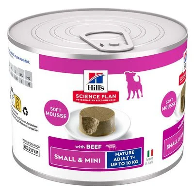Hill's Science Plan Mature Small & Mini Mousse Vacuno (12 x 200 g)