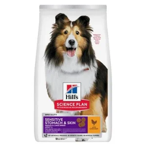 Hill's Science Plan Sensitive Stomach & Skin Adult 1 + Medium con pollo 14 kg