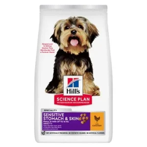 Hill's Science Plan Sensitive Stomach & Skin Adult 1+ Small & Mini con pollo 3 kg