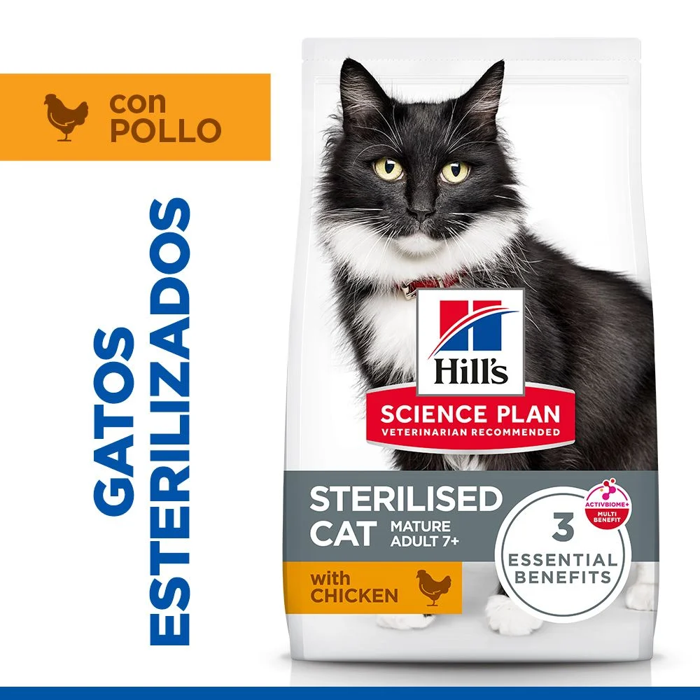 Hill's Science Plan Sterilised Cat - Mature Adult 7+ - Pollo - Image 2