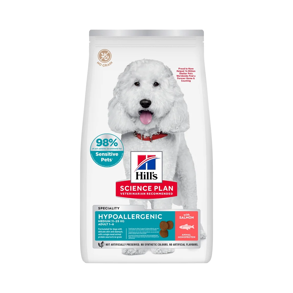 Hill's Science Plan Hypoallergenic Adult Medium Pienso para Perros - Salmón