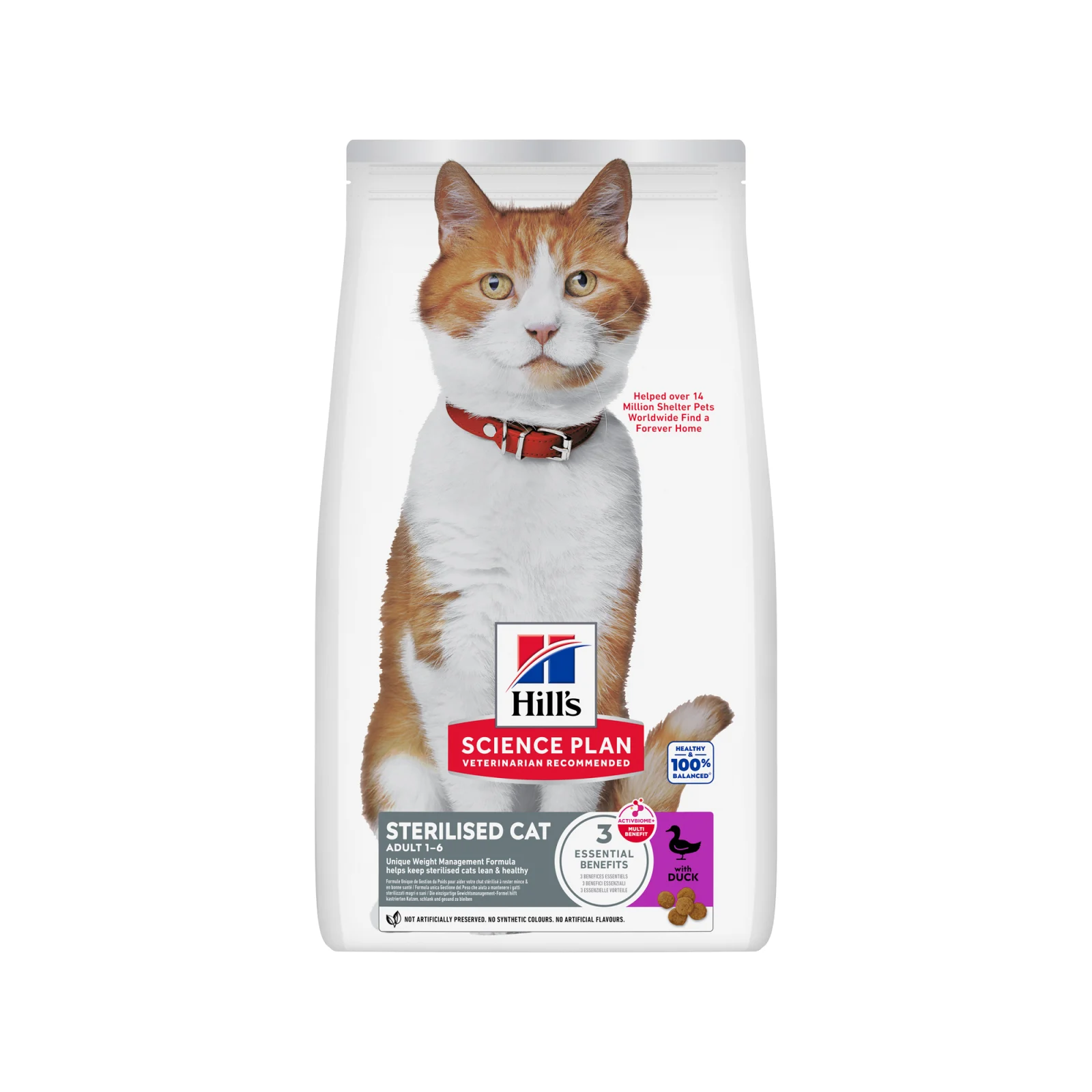 Hill's Science Plan Sterilised Cat - Adult - Pato