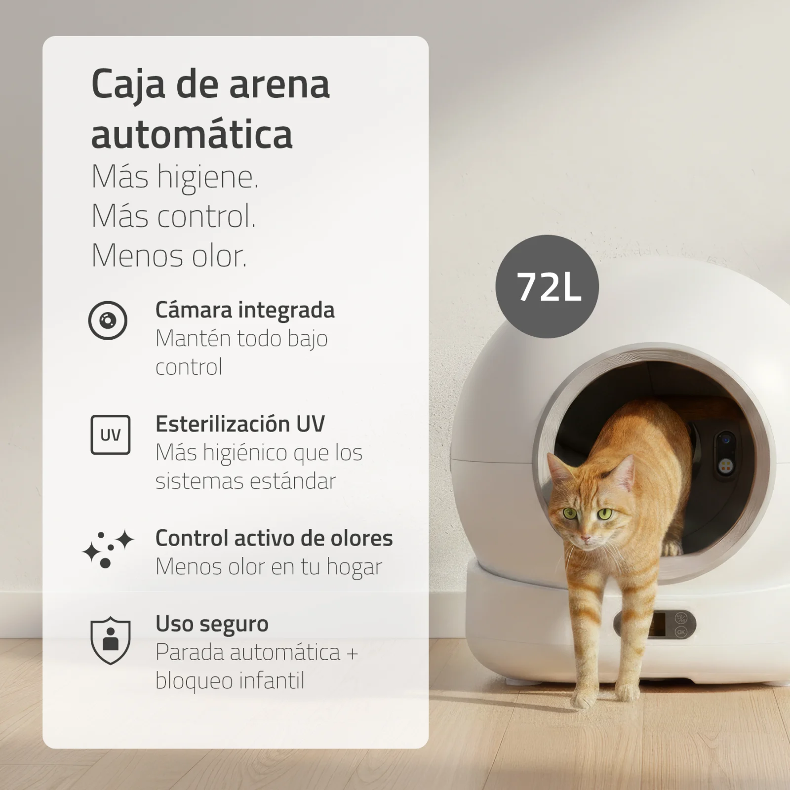 Hombli Smart Arenero para Gatos con Cámara - Image 2