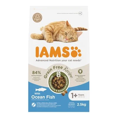 IAMS Advanced Nutrition Grain Free con pescado de mar 2,5 kg