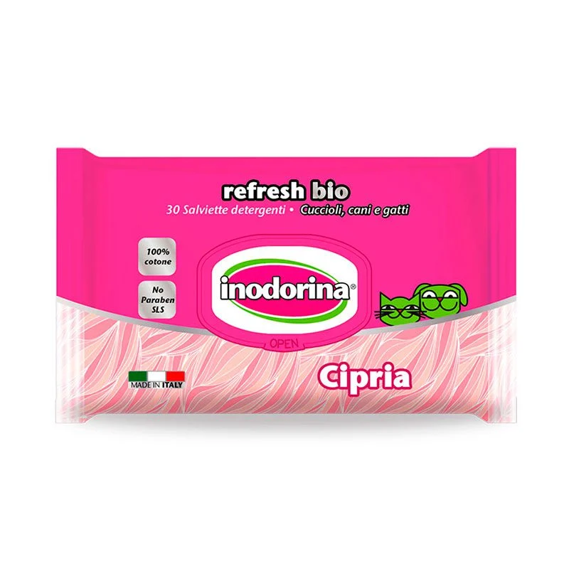 Inodorina Toallitas Refresh Bio Cipria 30ud