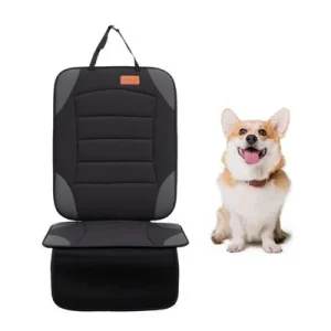 IntiMeg Alfombrilla protectora para asientos de coche Línea negra
