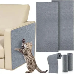 IntiMeg Alfombrilla rascador autoadhesiva para gatos de 40×100 cm 40×100cm