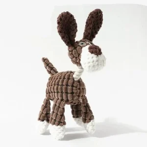 IntiMeg Juguete de peluche duradero para perros Burro