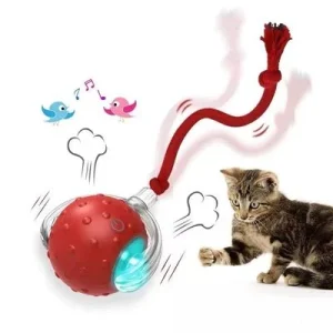 IntiMeg Pelota interactiva para gato rojo Rojo