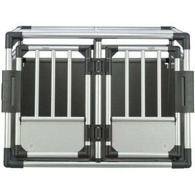Jaula de transporte doble Trixie de aluminio 83 x 93 x 64 cm (An x P x Al)