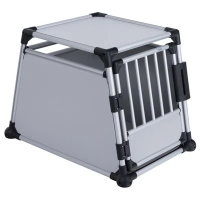 Jaula de transporte Trixie de aluminio M-L: 63 x 90 x 65 cm (An x P x Al)