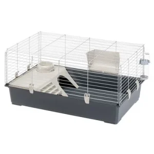 Jaula Ferplast Rabbit 100 Cubeta color gris: aprox. 95x57x46 cm (LxAnxAl)