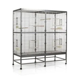 Jaula Montana Paradiso 150 para pájaros 150 x 65 x 161 cm (L x An x Al) - 2 paquetes