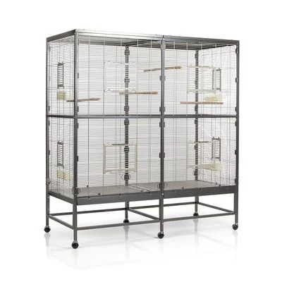 Jaula Montana Paradiso 150 para pájaros 150 x 65 x 161 cm (L x An x Al) - 2 paquetes