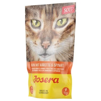 Josera Soup 16 x 70 g Pollo con zanahoria y espinacas