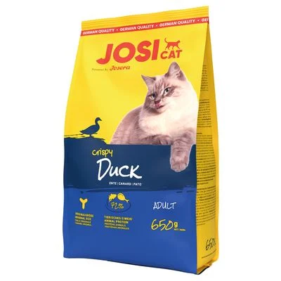 JosiCat con pato crujiente pienso para gatos 650 g