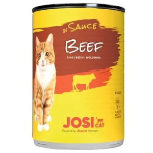 JosiCat en salsa 12 x 415 g comida húmeda para gatos Vacuno