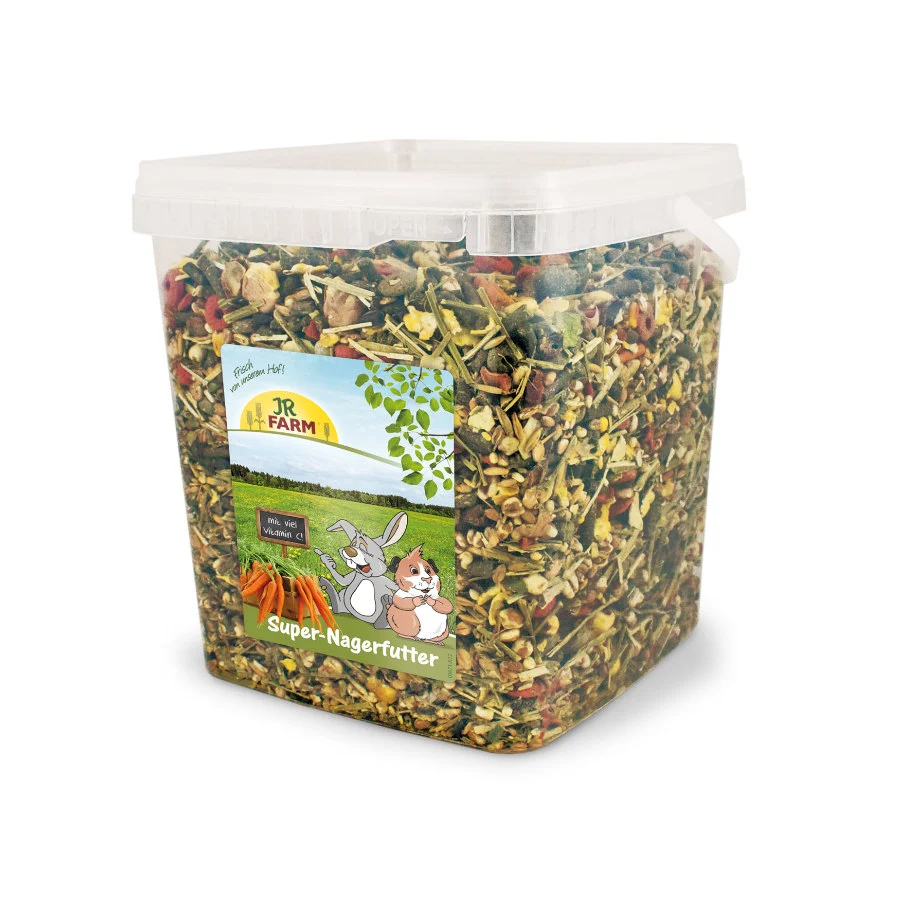 JR Farm Super Cubo Mezcla de Verduras y Cereales para roedores