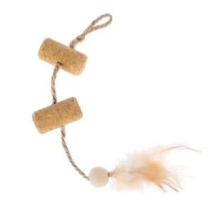 Juguete de corcho con plumas TIAKI 1 unidad