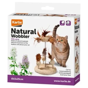 Juguete Karlie Nava con sisal y esponja vegetal para gatos 1 unidad