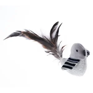 Juguete para gatos TIAKI pájaro con plumas 1 unidad