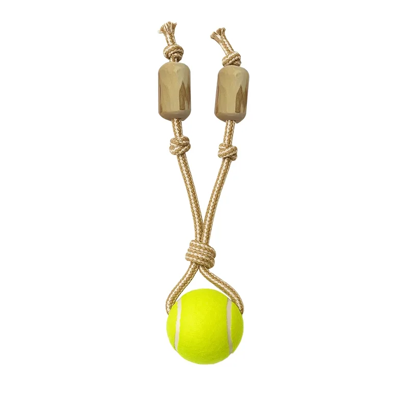 Juguete Para Perro Pelota De Tenis Con Cuerda