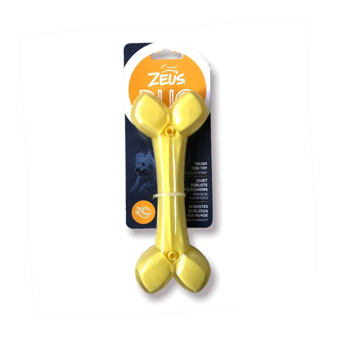 JUGUETE ZEUS DUO BONE YELLOW COCONUT
