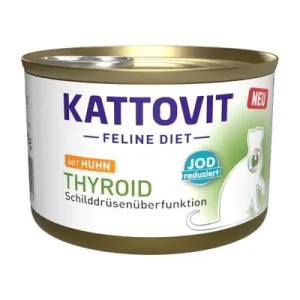 Kattovit Feline Diet Thyroid con pollo 12 x 185 g