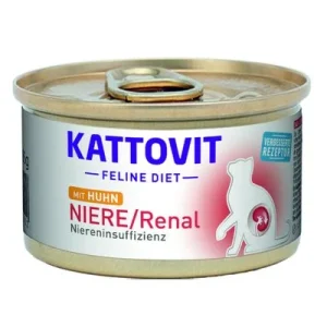 Kattovit Renal 12 x 85 g en latas comida húmeda para gatos Pollo