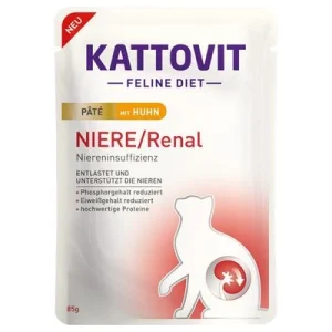 Kattovit Riñón/Renal Paté 10 x 85 g con pollo