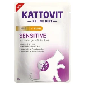 Kattovit Sensitive Paté 30 x 85 g - Pack Ahorro con pollo